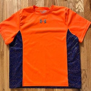 3/$20 Under Armour Orange and Blue Short Sleeve Heat Gear T-Shirt